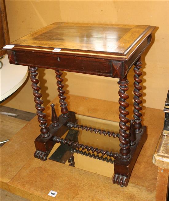 Inlaid sewing table